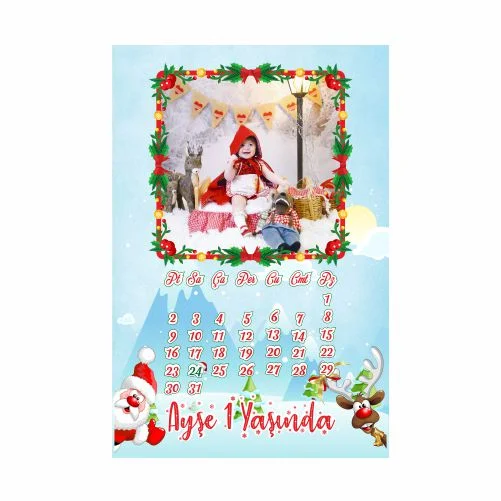 Yılbaşı Temalı Doğum Günü Magneti